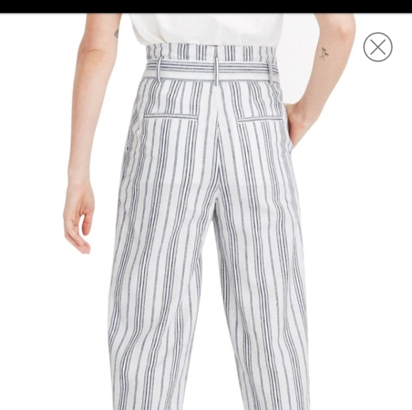 MADEWELL BALTIC STRIPE PAPERBAG WAIST PANT… - Picture 5 of 16